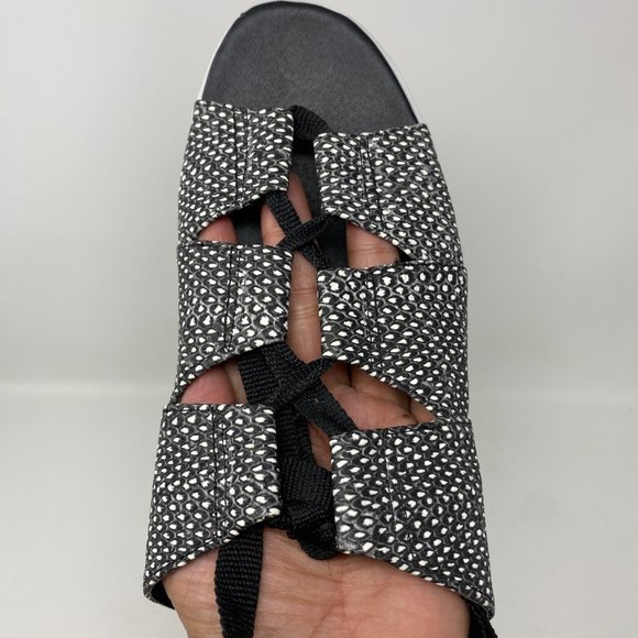 Circus Sam Edelman Riley Sandal Women's 9M Strappy Laced Platform Black Contrast - Picture 14 of 14